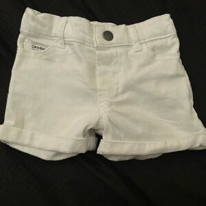 12m white Calvin Klein shorts
